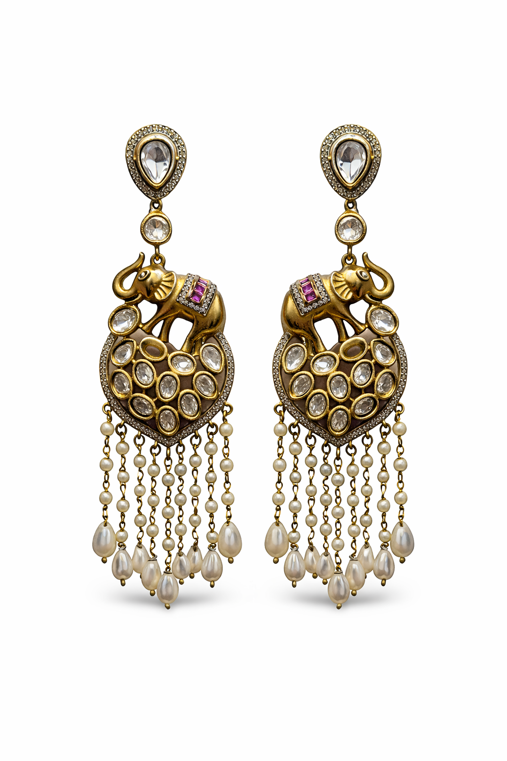 Elephant dangling earrings