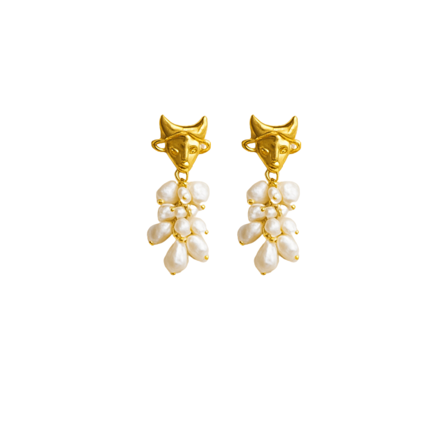 Zodiac Pearl Drop Earrings