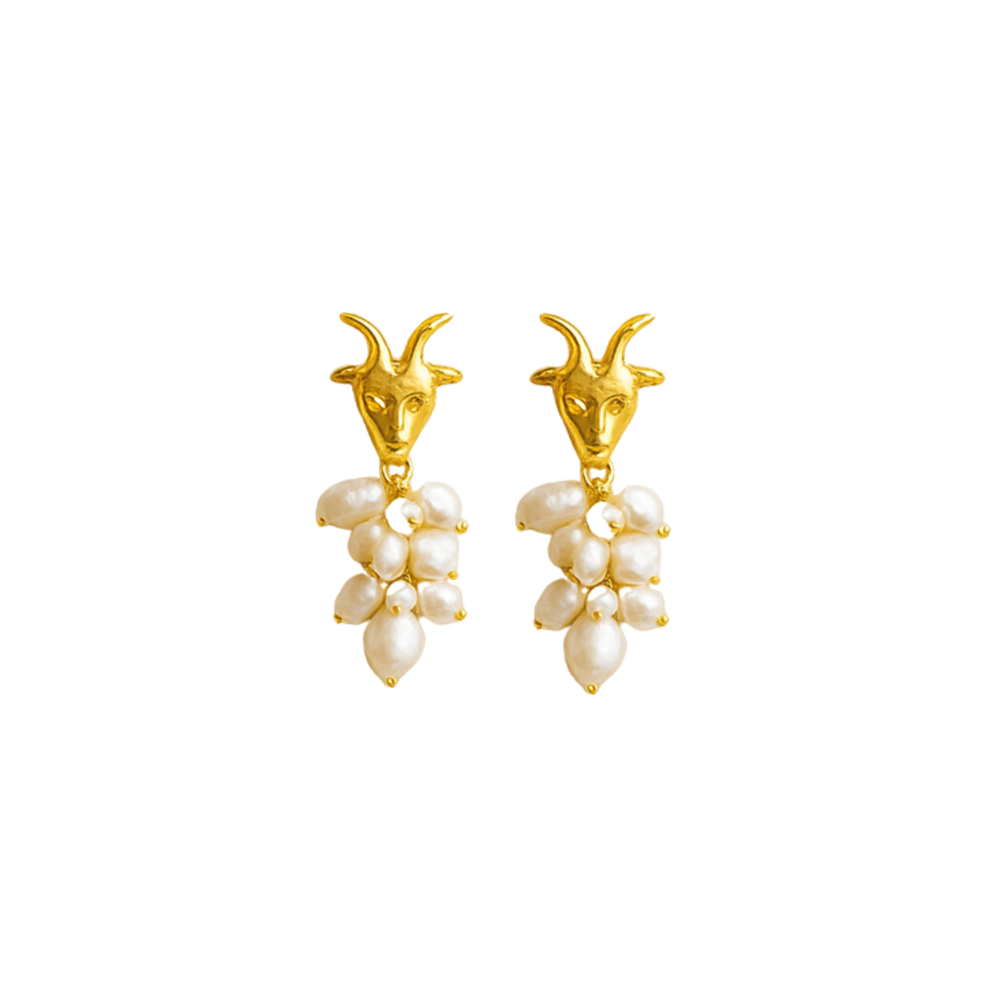 Zodiac Pearl Drop Earrings