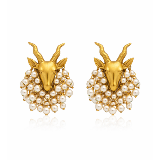 Markhor Pearl earrings